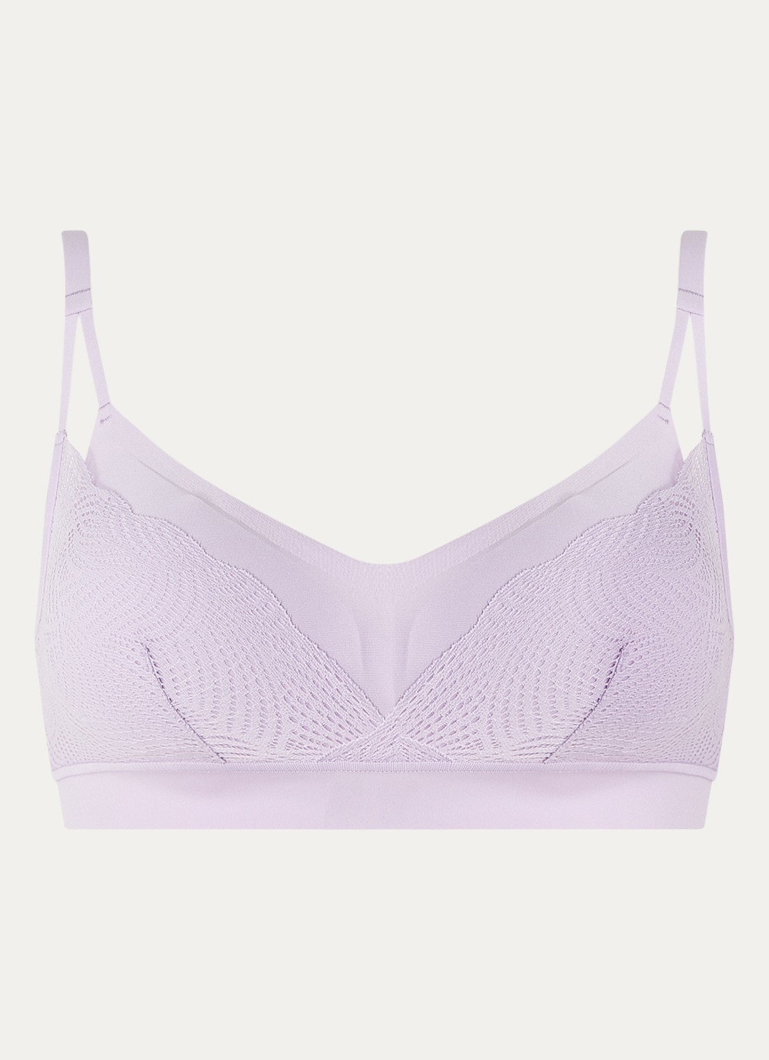 Chantelle Naadloze bralette met uitneembare vulling - voorkant 3 lavendel
