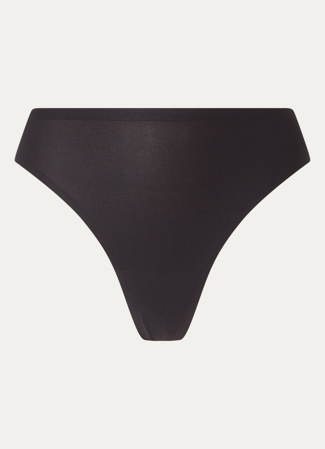 Chantelle Naadloze tanga met kant - voorkant 2 zwart