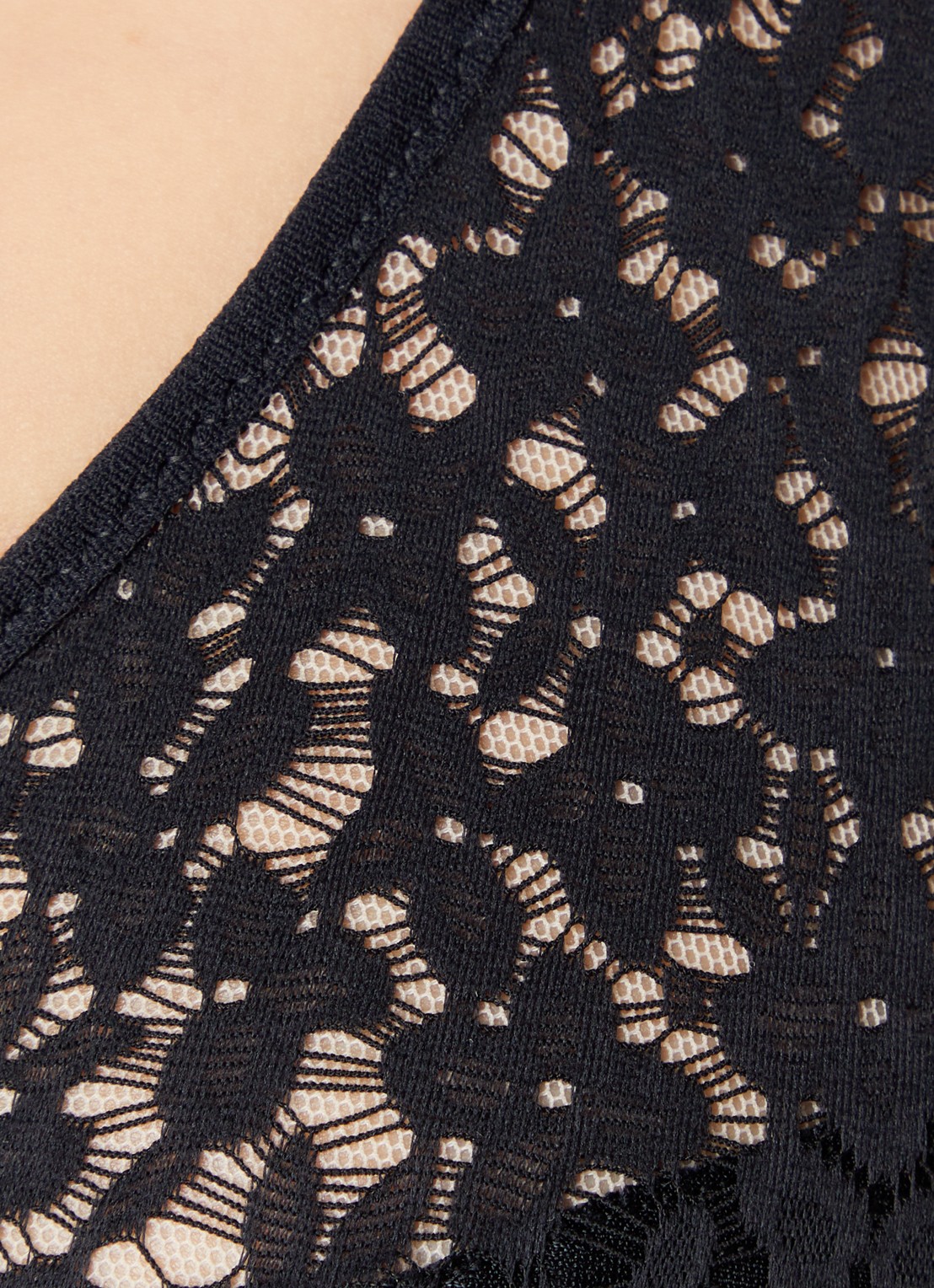 Chantelle Norah beugel bh van kant - detail 2 zwart