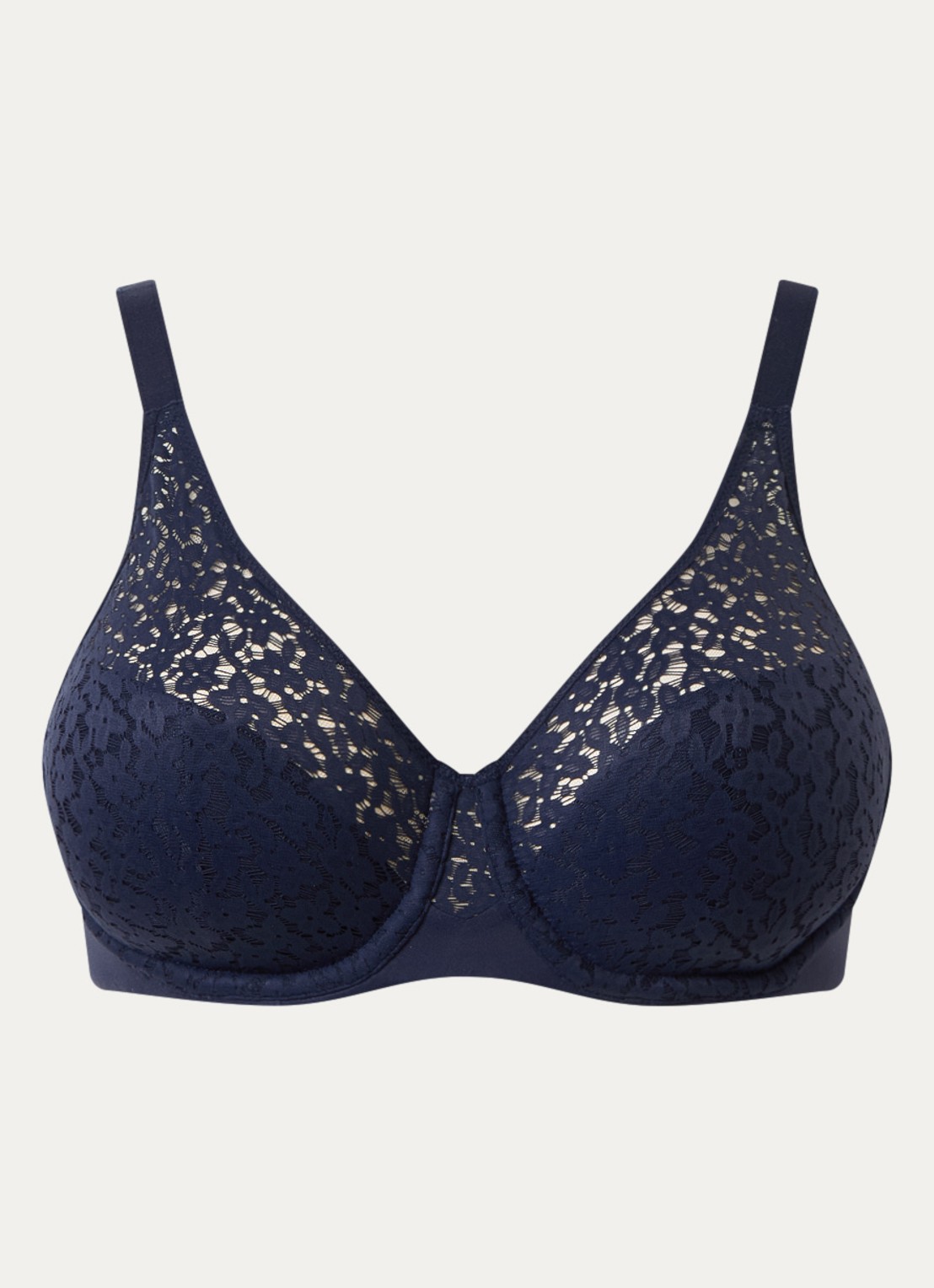 Chantelle Norah beugel bh van kant - voorkant 2 donkerblauw