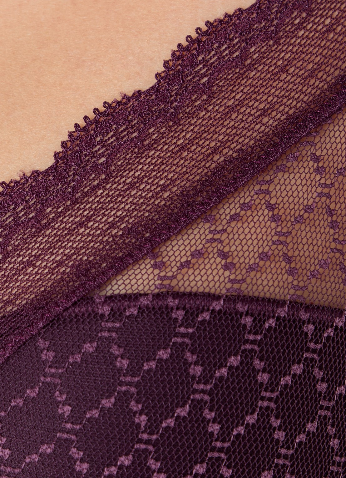 Chantelle Norah voorgevormde beugel bh met mesh - detail 3 aubergine