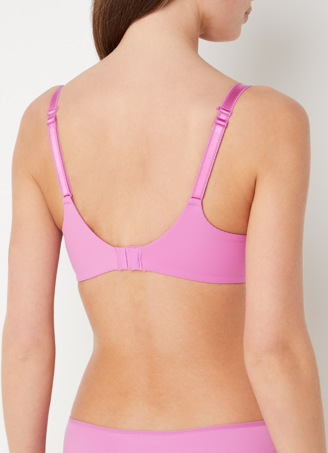 Chantelle Norah voorgevormde beugel bh met mesh - achterkant fuchsia