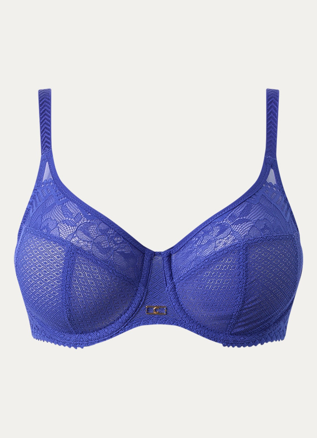 Chantelle Origins beugel bh van kant - voorkant 3 blauw