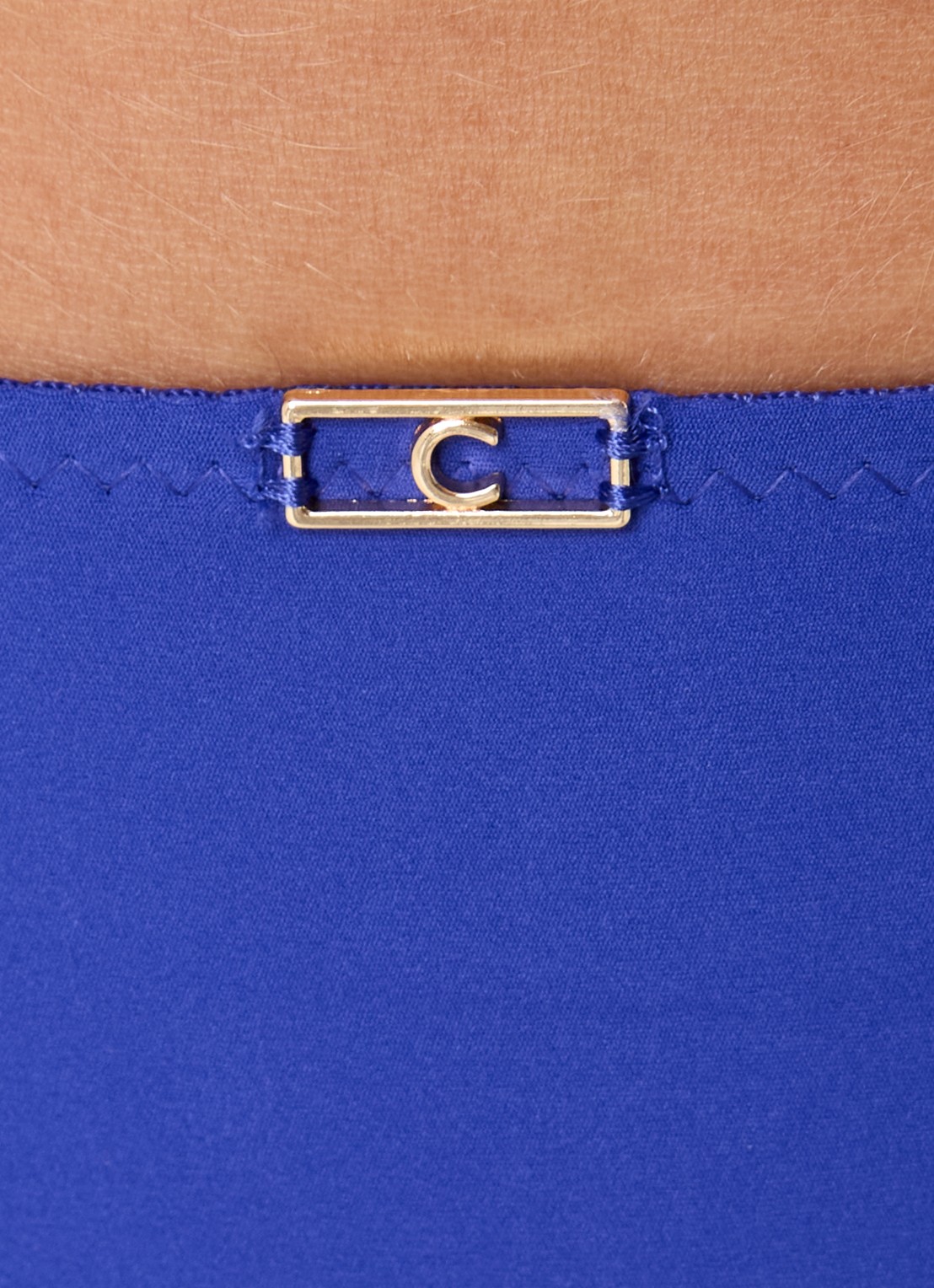Chantelle Origins high waisted naadloze slip met kant - detail 2 blauw