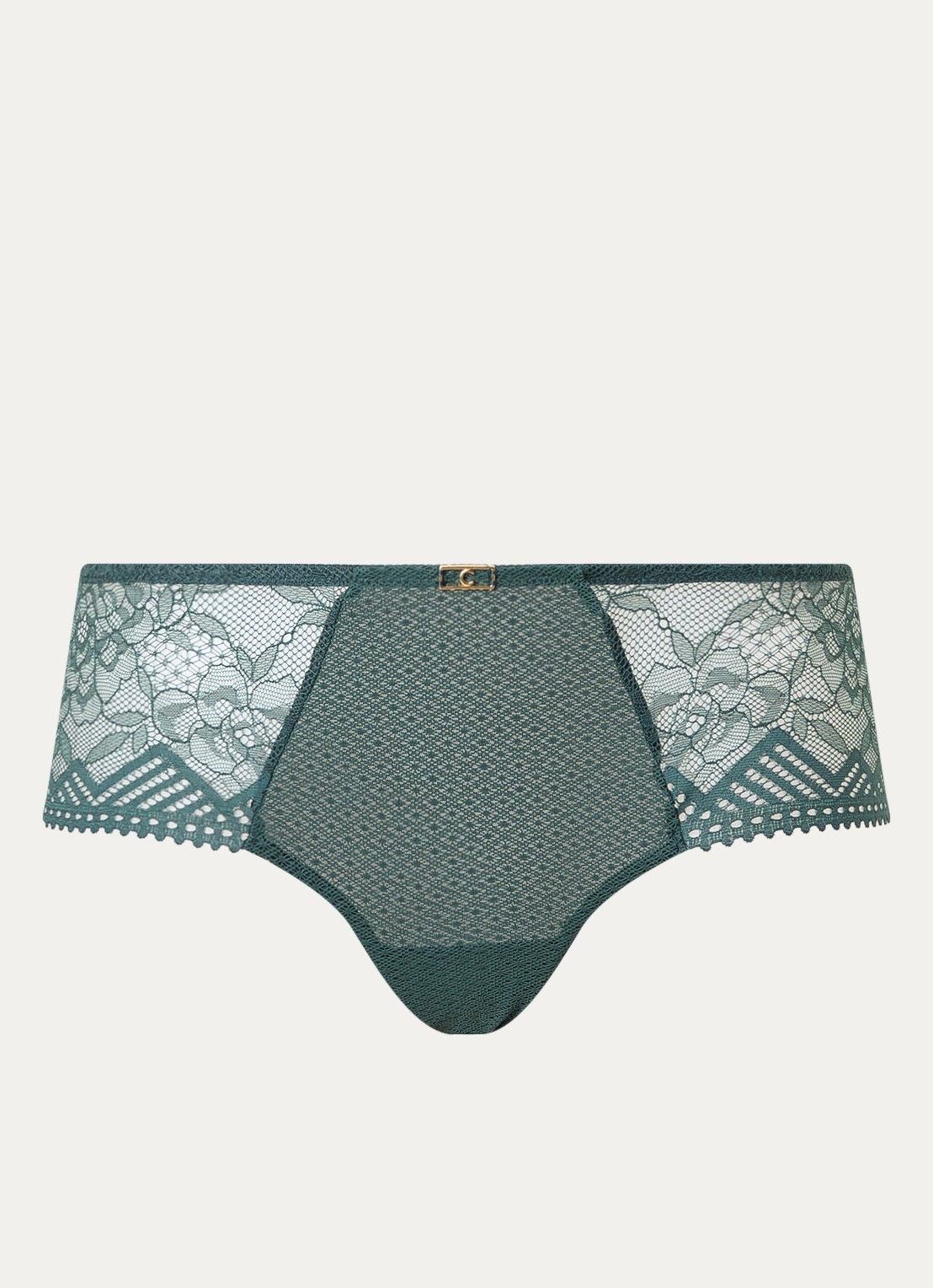 Chantelle Origins hipster van kant - voorkant 4 donkergroen
