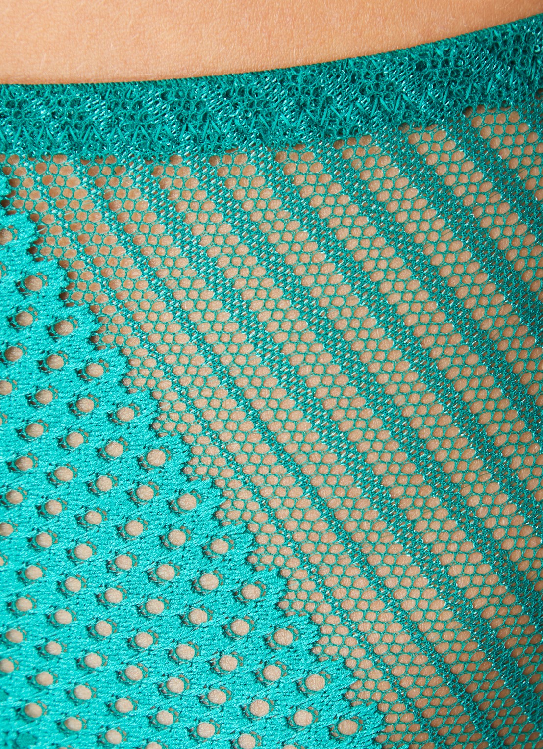 Chantelle Play high waisted slip met kant - detail 2 zeegroen