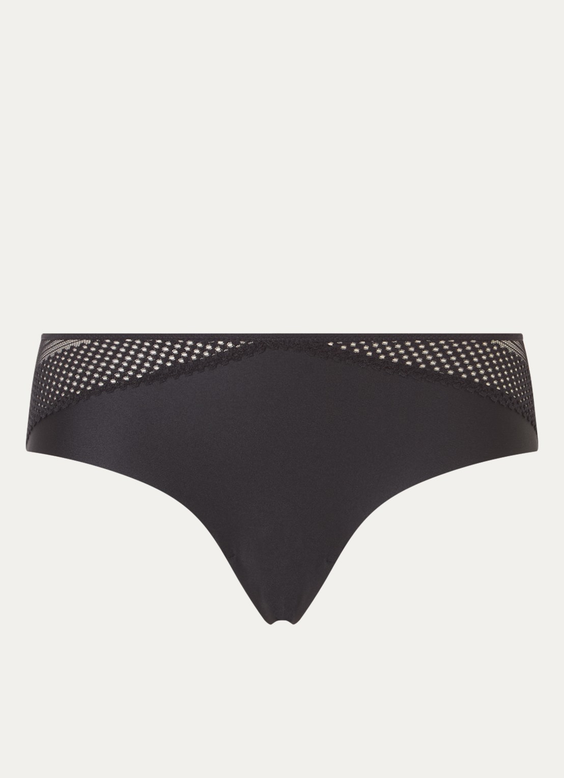 Chantelle Play hipster met kant - voorkant zwart