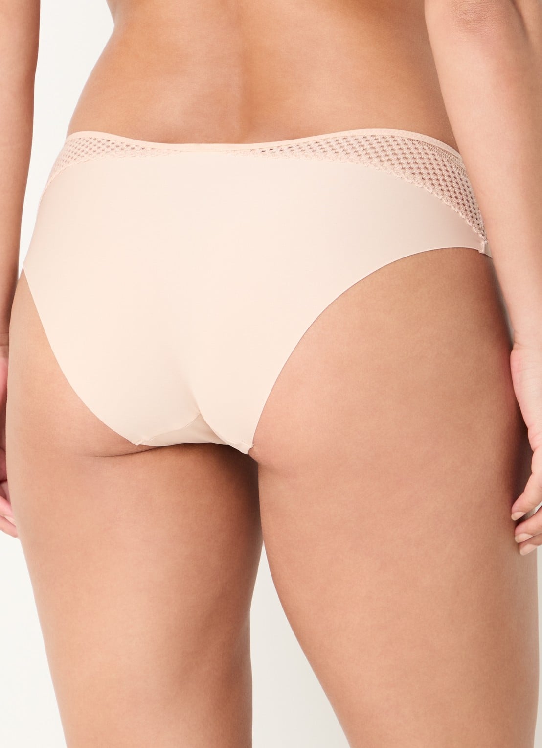 Chantelle Play hipster met kant - achterkant beige