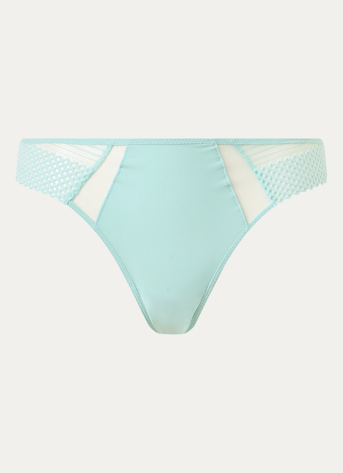 Chantelle Play tanga met kant - voorkant 3 mint