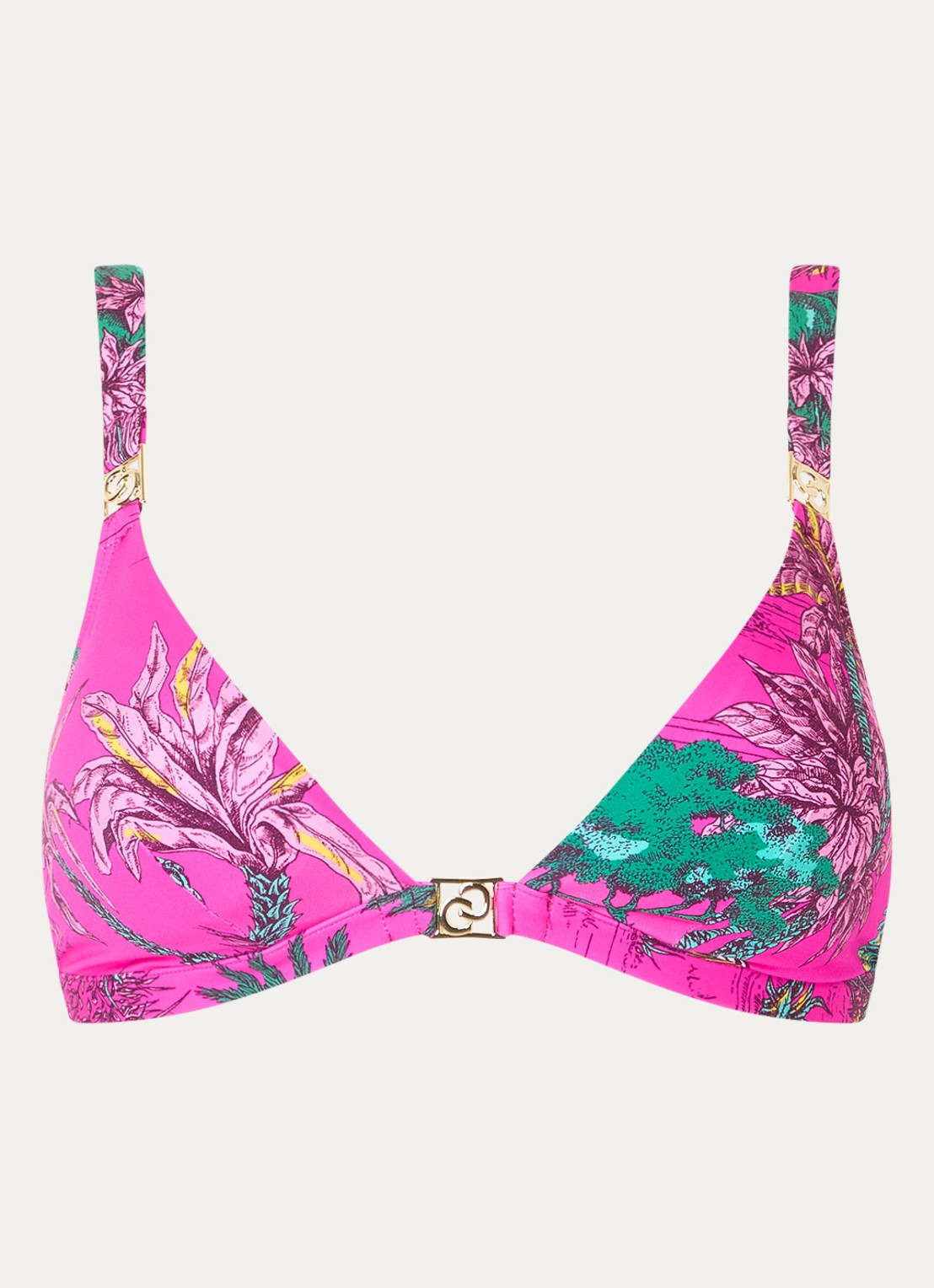 Chantelle Sauvage bikinitop met uitneembare vulling - voorkant 5 donkerroze