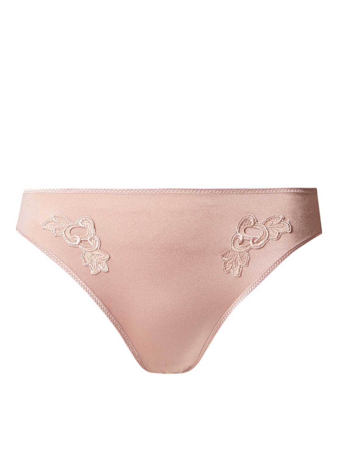 Chantelle Slip met borduring - voorkant 2 beige