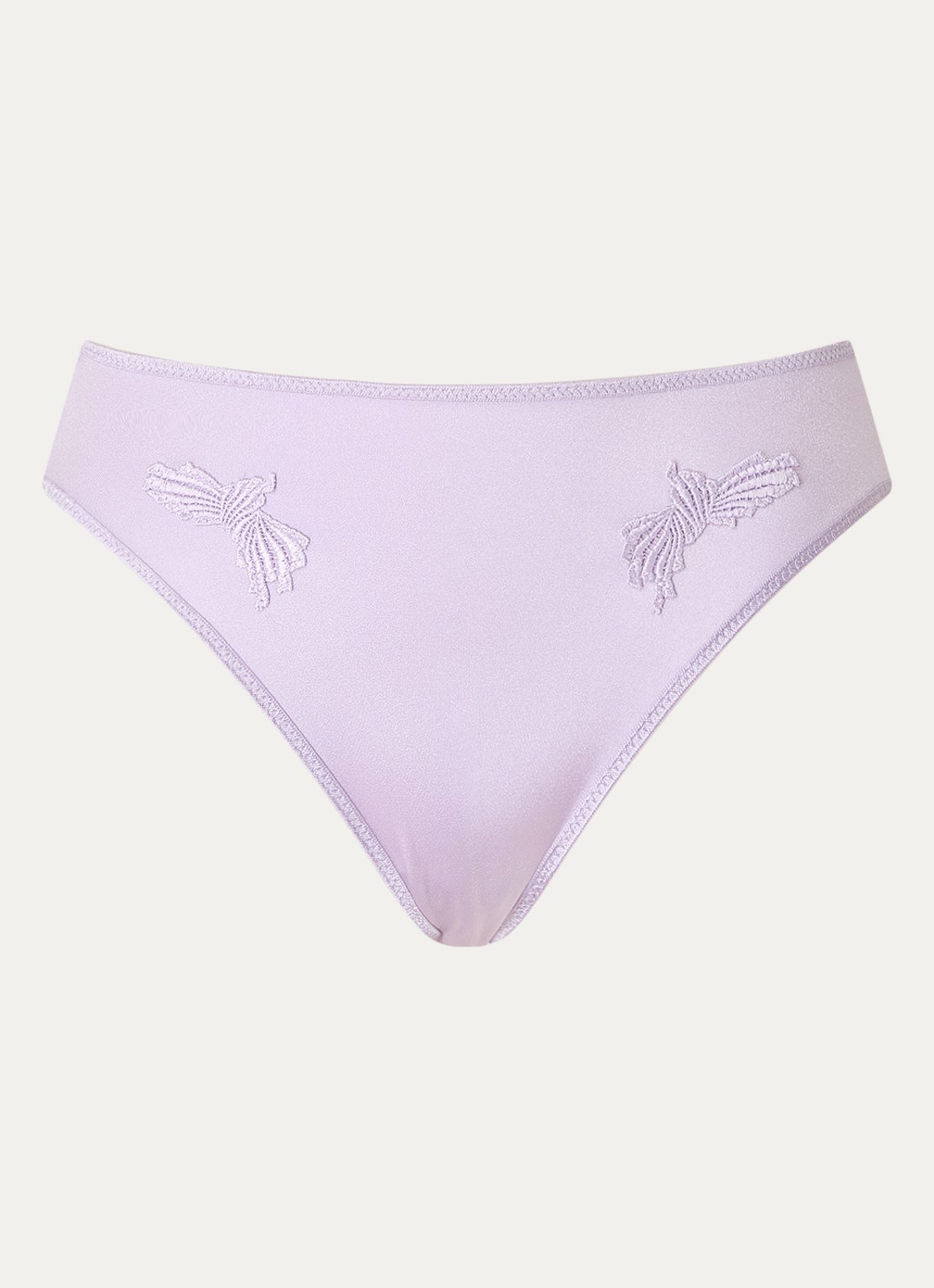 Chantelle Slip met borduring - voorkant lavendel