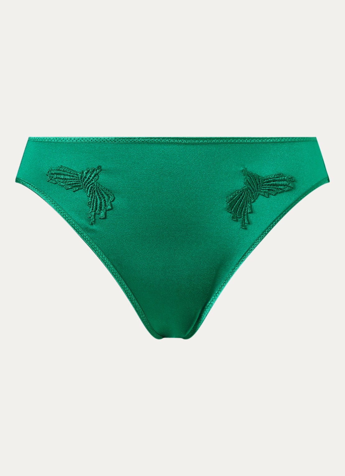 Chantelle Slip met borduring - voorkant 2 groen