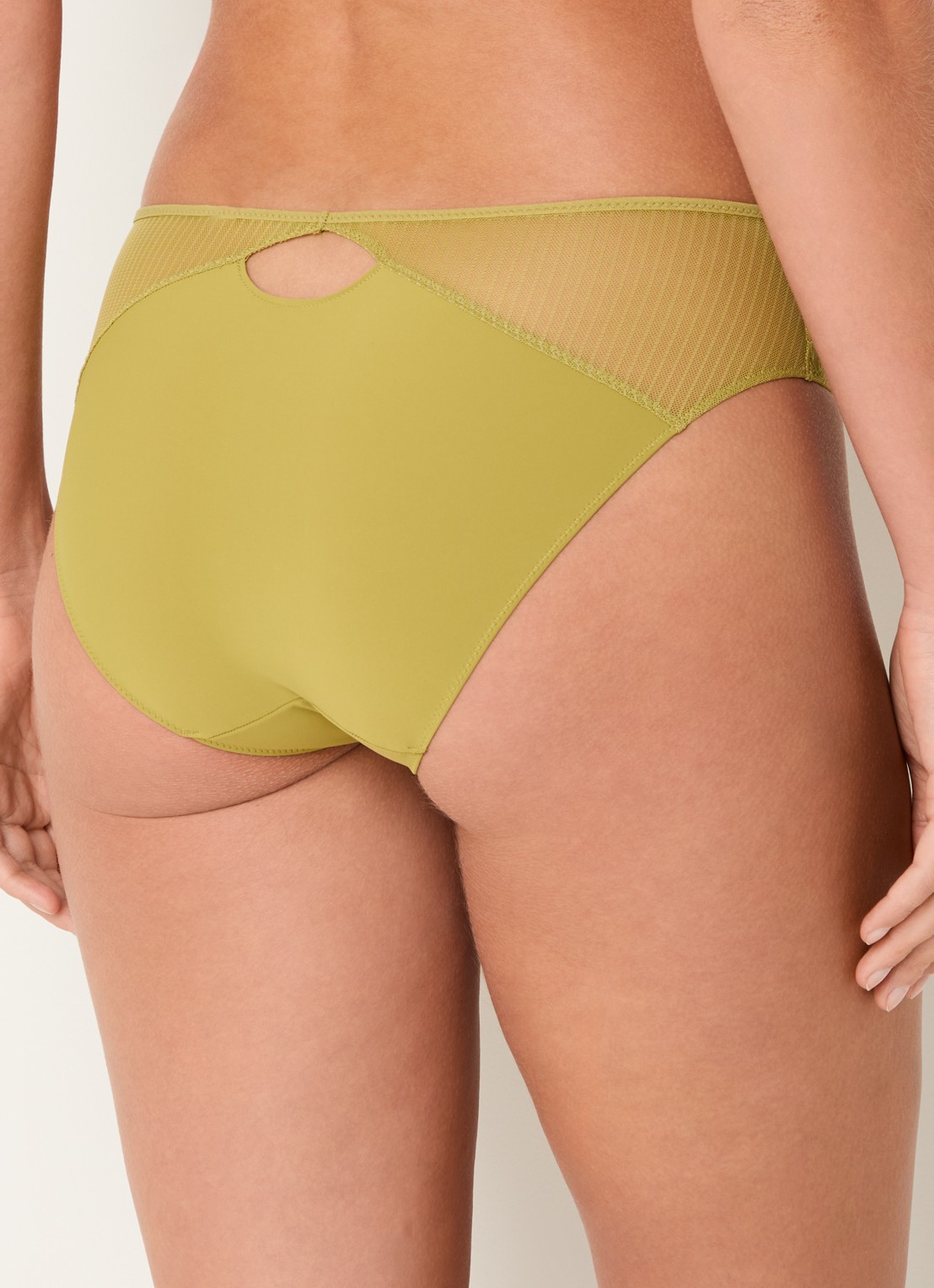 Chantelle Slip met borduring - achterkant 5 groen