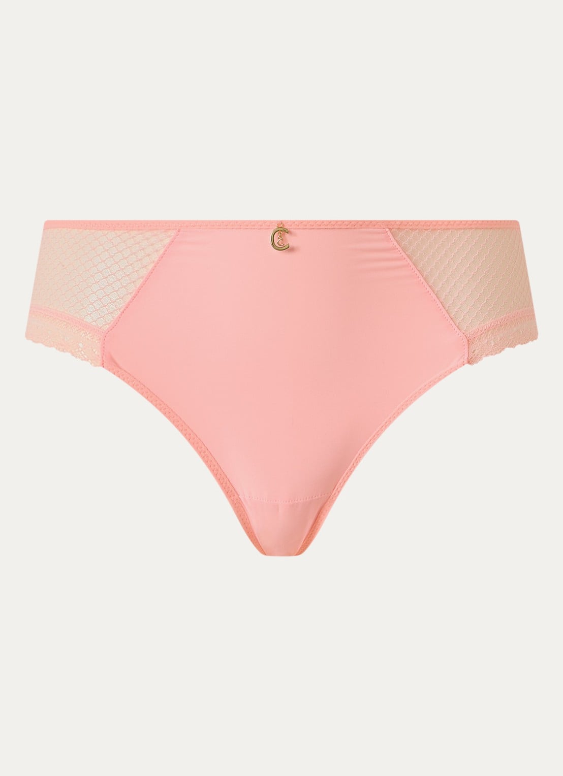 Chantelle Slip met kant - voorkant 2 zalmroze