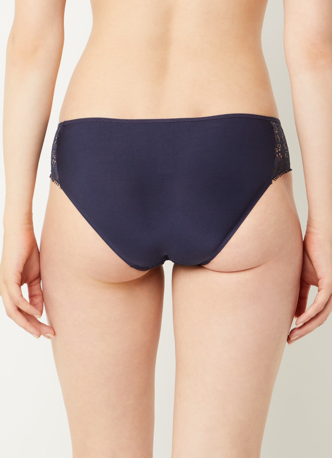 Chantelle Slip met kant - achterkant donkerblauw