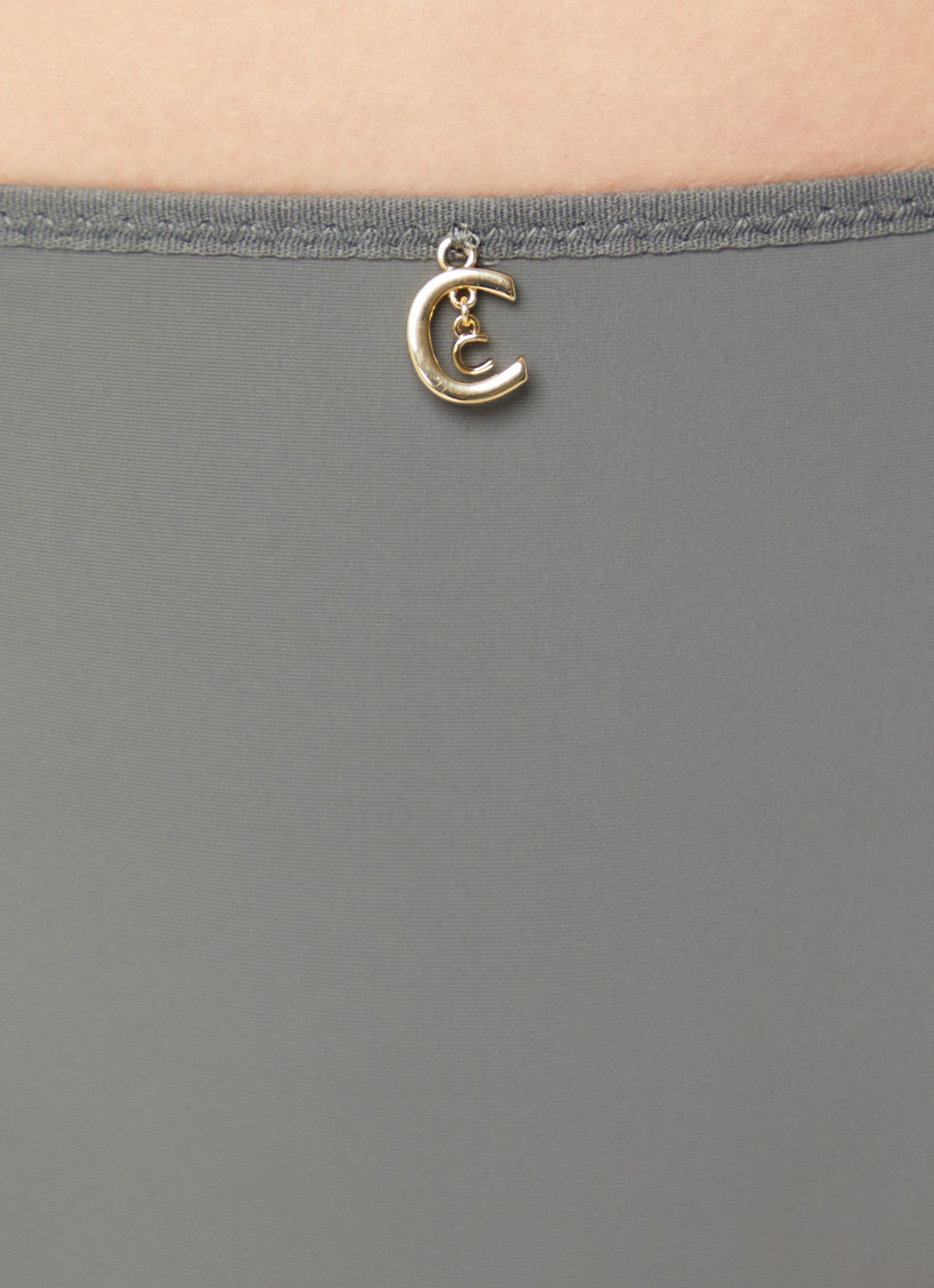 Chantelle Slip met kant - detail 2 olijfgroen