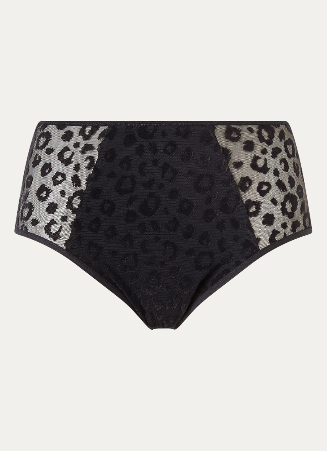 Chantelle Slip met mesh - voorkant zwart