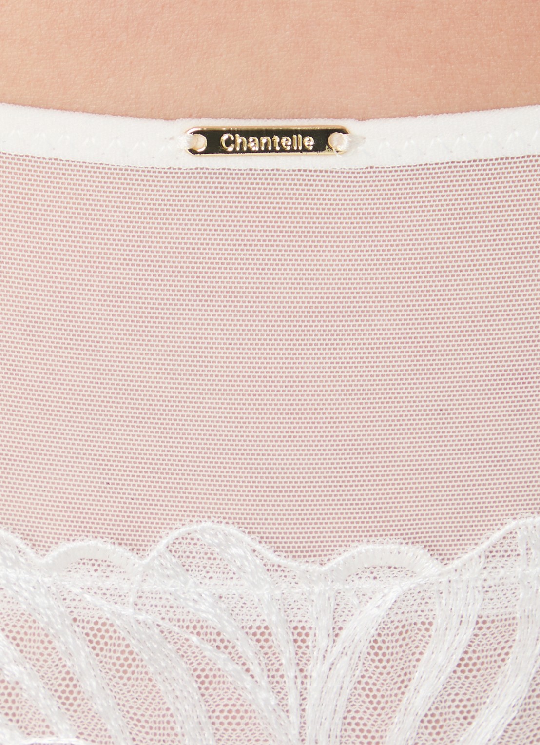 Chantelle Tanga van mesh - detail 3 gebroken wit