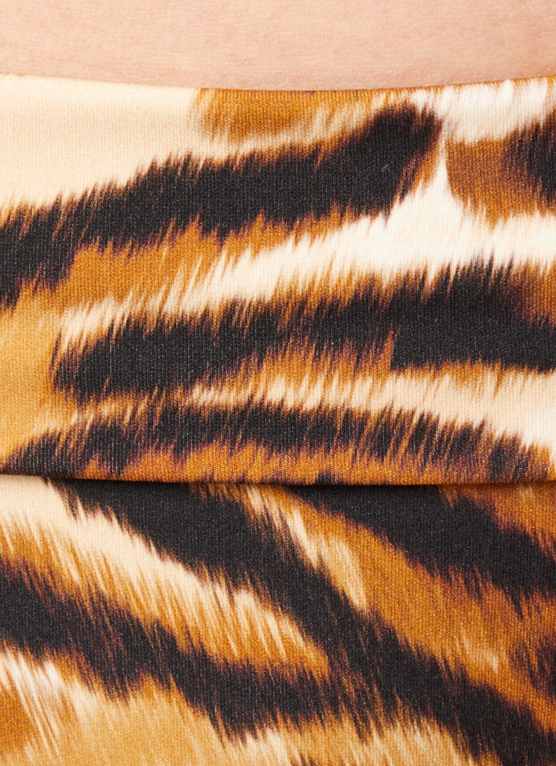 Chantelle Vita high waisted bikinislip met tijgerprint - detail 5 camel