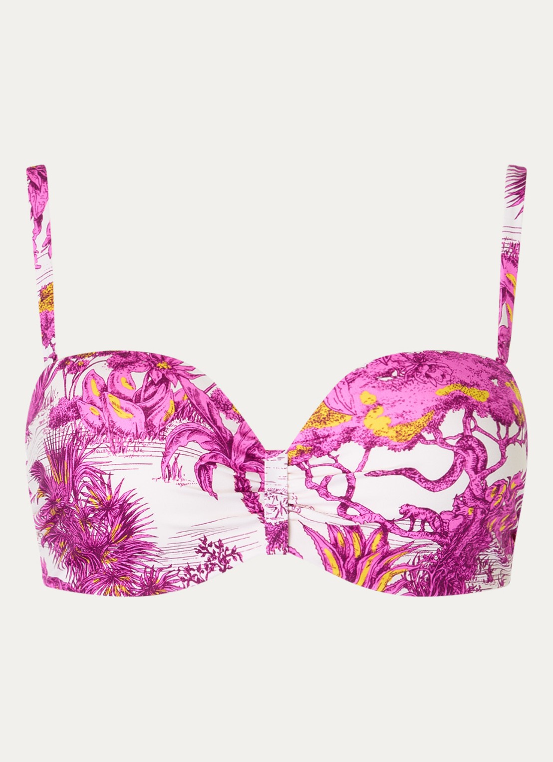 Chantelle Voorgevormde bikinitop met afneembare bandjes - voorkant 2 fuchsia