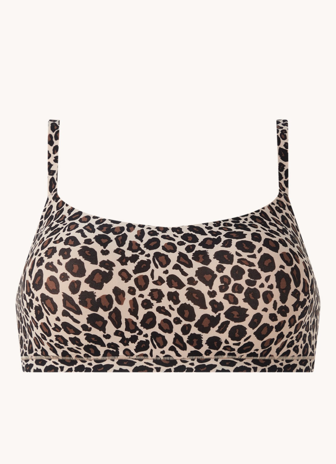 Chantelle Voorgevormde bralette met dierenprint - voorkant 3 beige