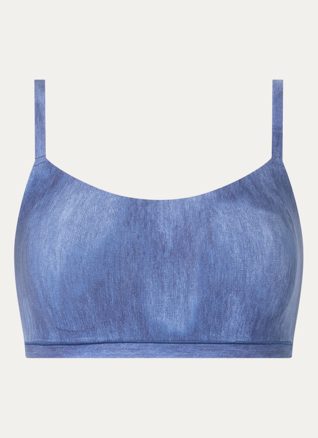 Chantelle Voorgevormde bralette met dierenprint - voorkant 2 indigo