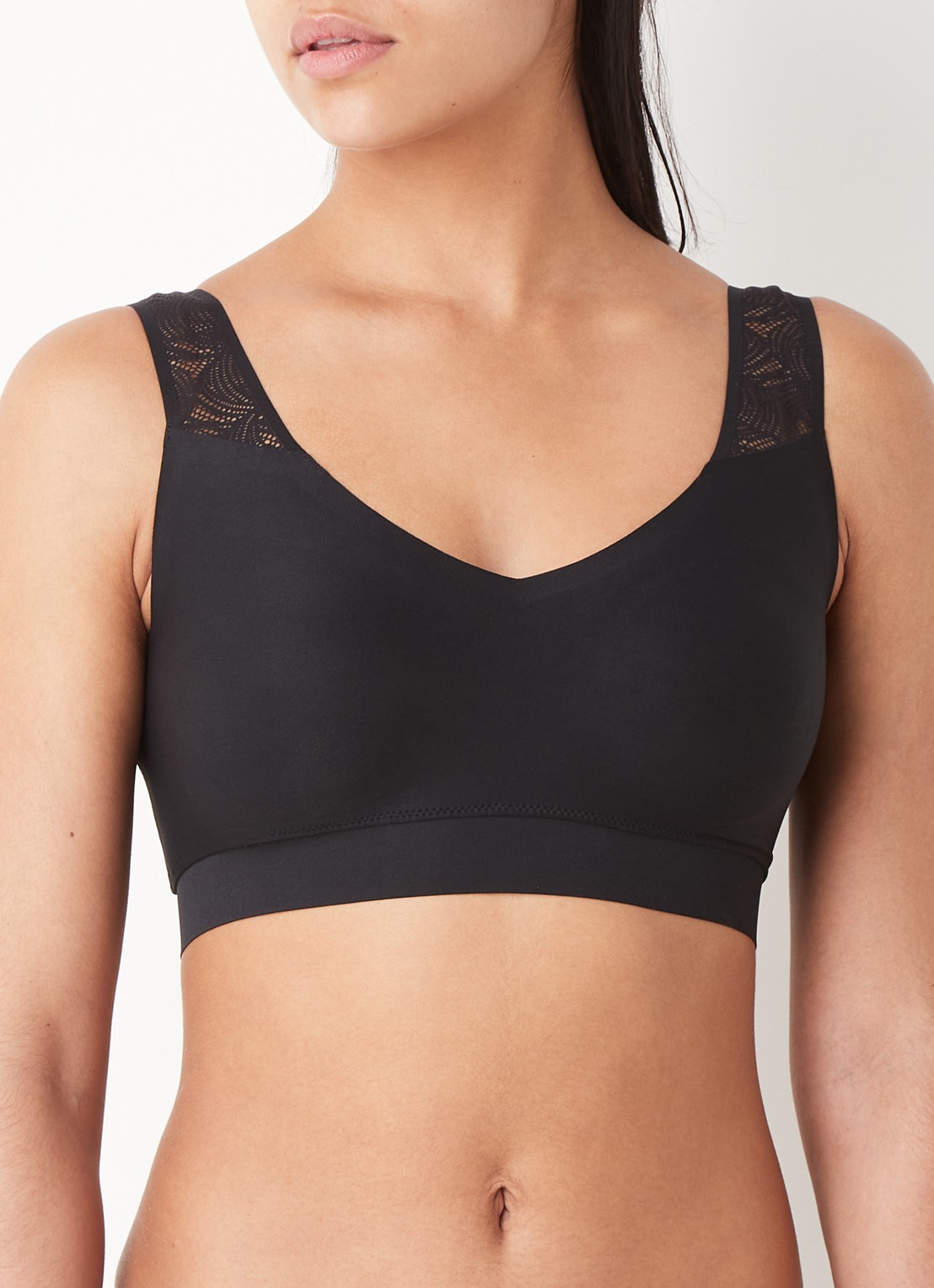Chantelle Voorgevormde bralette met kant - detail 6 zwart