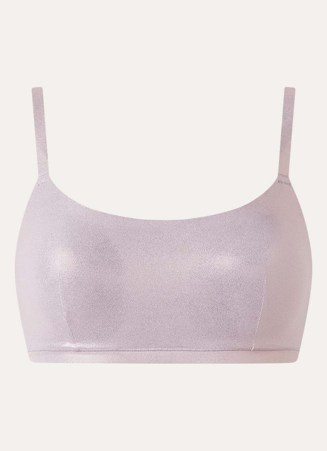 Chantelle Voorgevormde bralette met metallic finish - voorkant 4 roségoud
