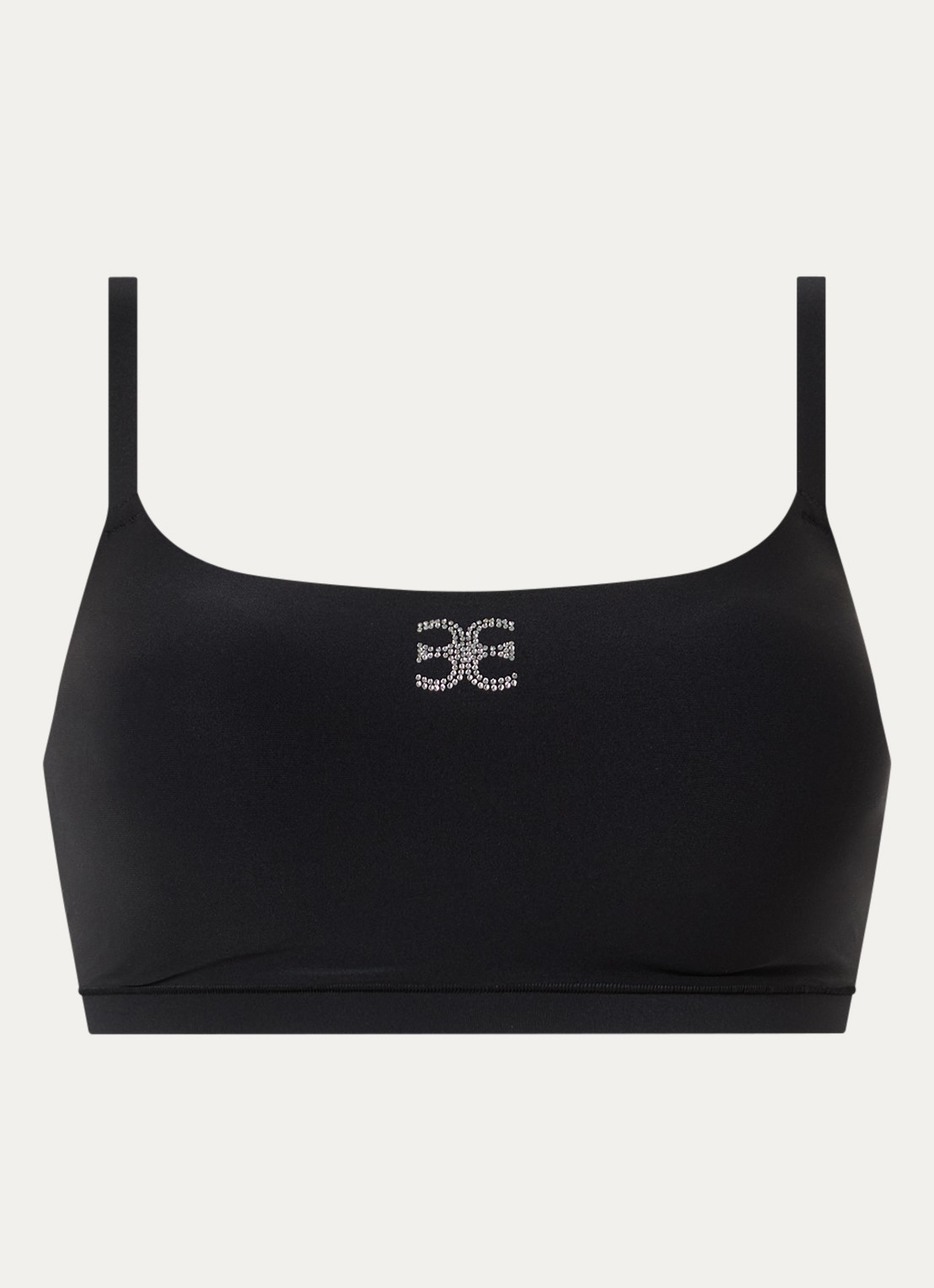 Chantelle Voorgevormde bralette met print - voorkant zwart
