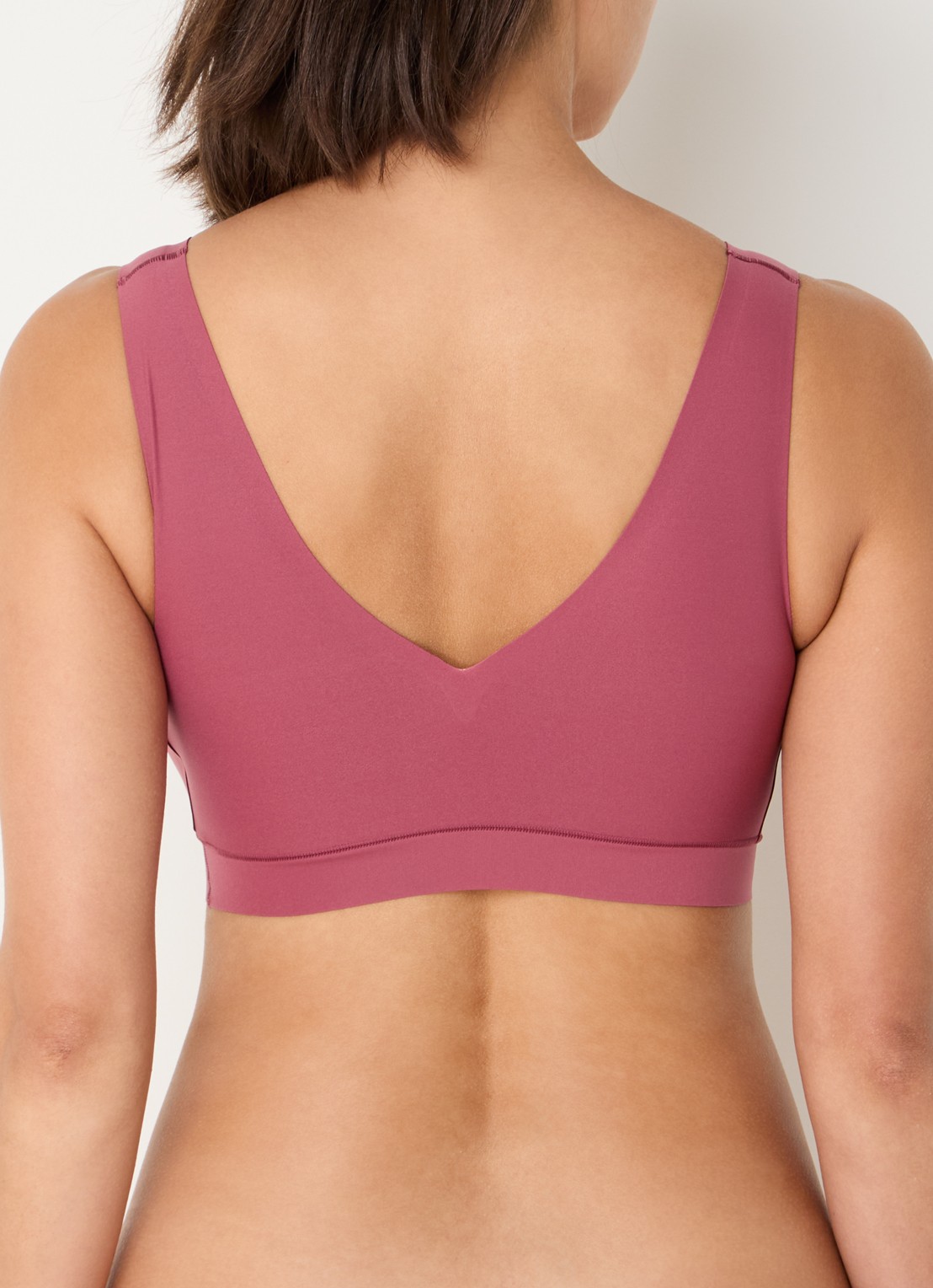 Chantelle Voorgevormde bralette - achterkant bordeauxrood