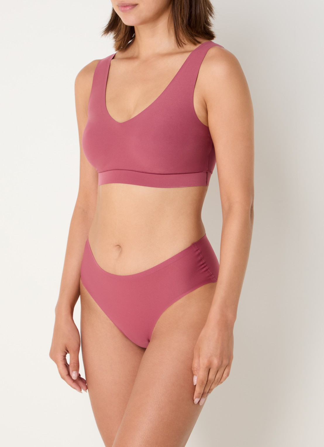 Chantelle Voorgevormde bralette - voorkant 3 bordeauxrood