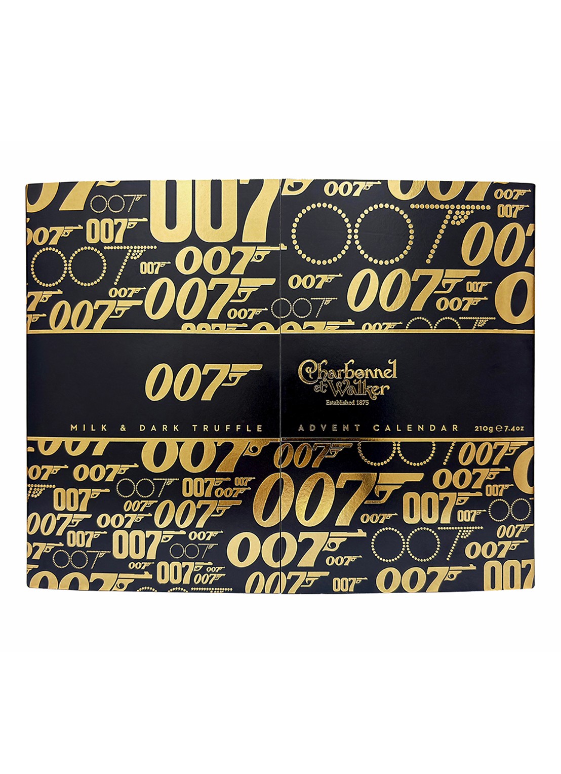 Charbonnel et Walker 007 James Bond adventskalender - 25 gram - voorkant 4 beige