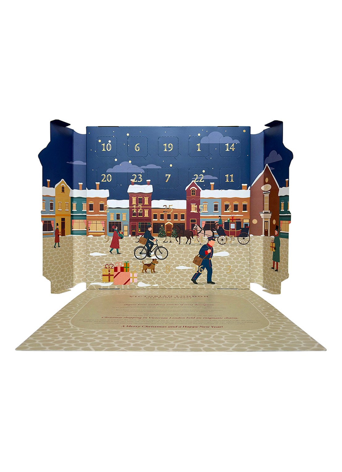 Charbonnel et Walker Adventskalender met truffels 310 gram - 25 dagen - voorkant 3 beige
