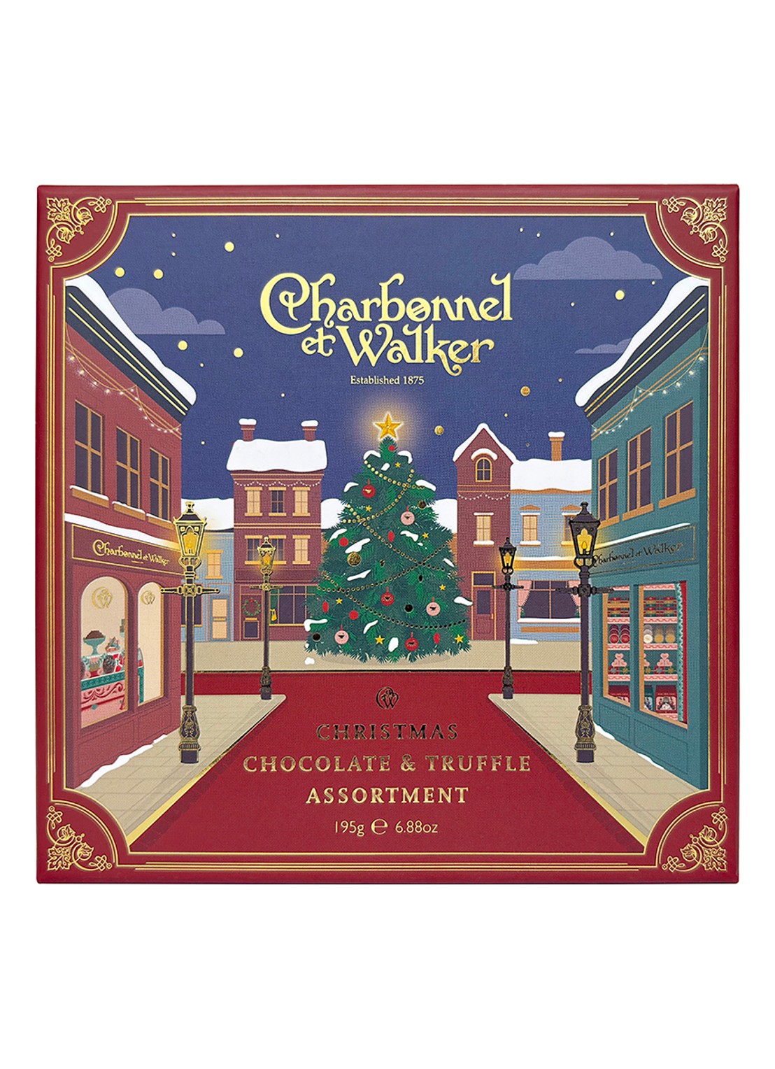 Charbonnel et Walker Christmas Selection 2026 truffels 195 gram 16 stuks - voorkant 2 beige