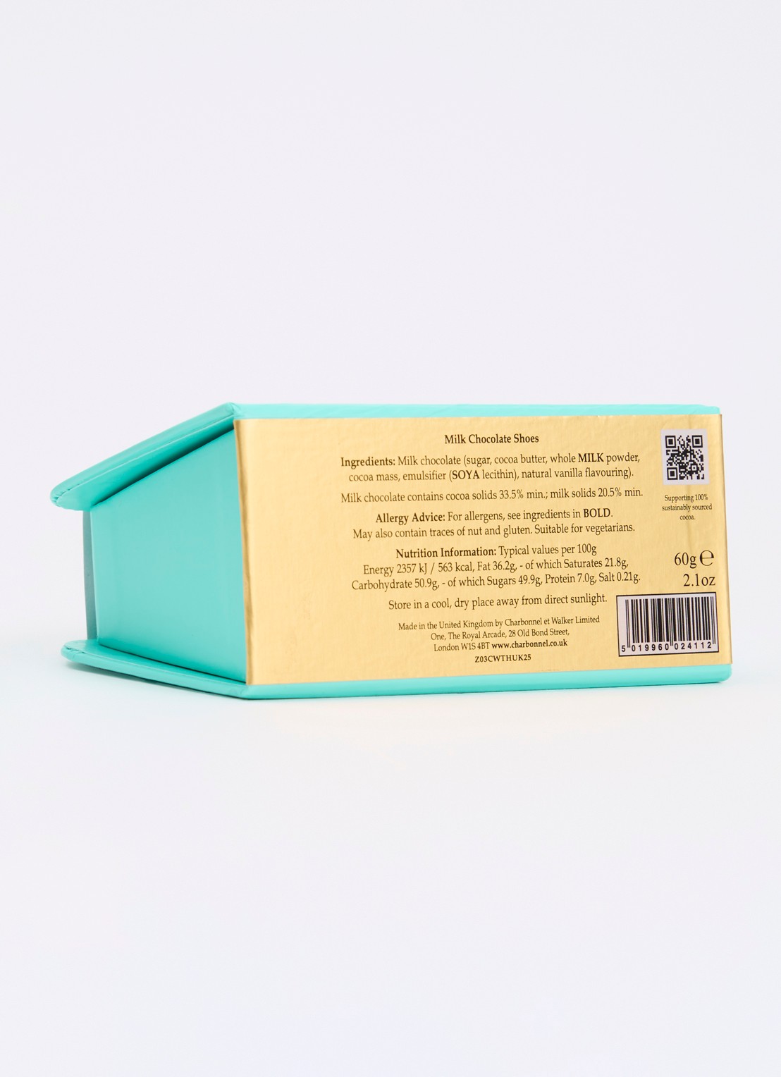 Charbonnel et Walker Green Handbags and Heels melkchocolade bonbons 60 gram - voorkant 2 undefined
