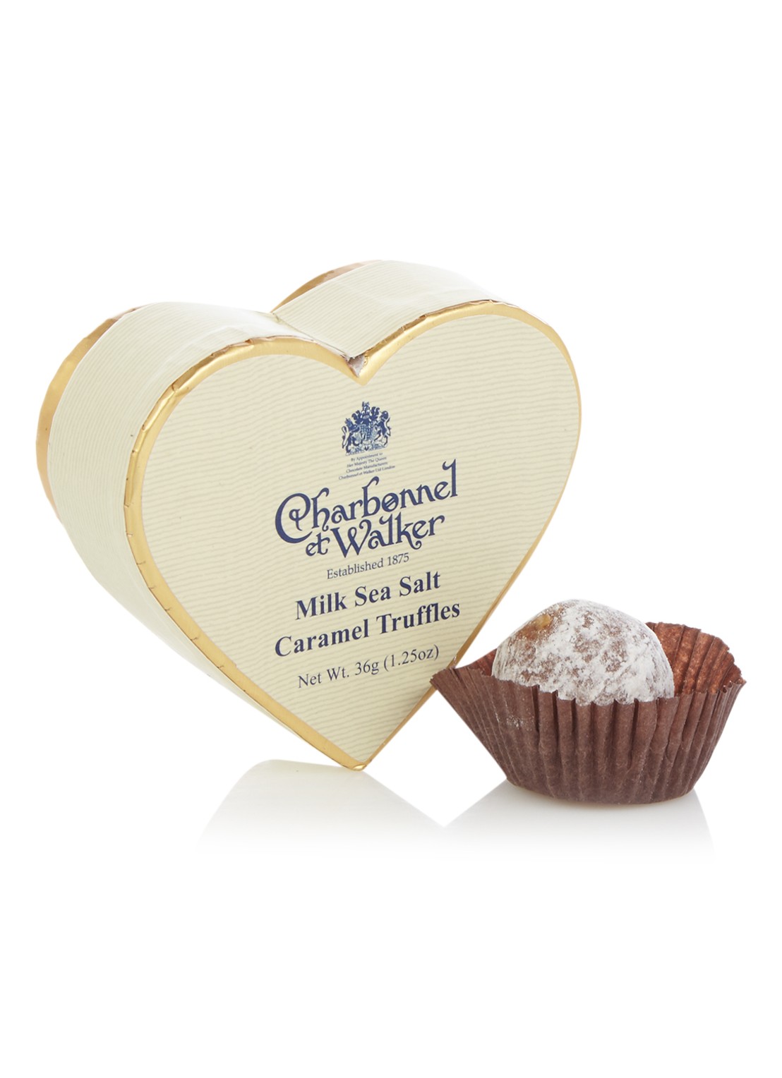 Charbonnel et Walker Milk Sea Salt Caramel truffels 3 stuks - voorkant undefined