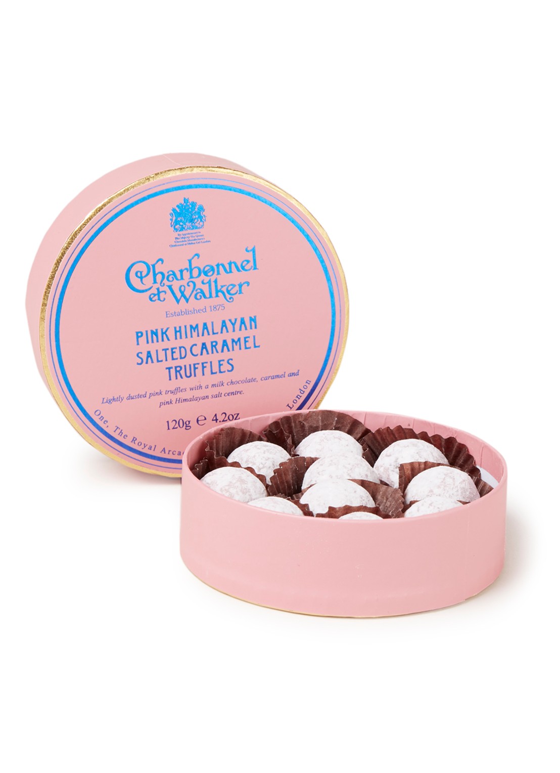 Charbonnel et Walker Pink Himalayan salted caramel truffels 10 stuks - voorkant undefined