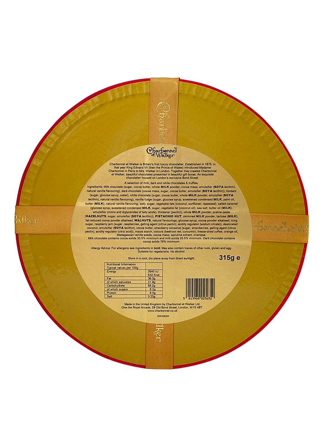 Charbonnel et Walker Red Velvet chocolade en truffels 310 gram 25 stuks - detail 2 beige