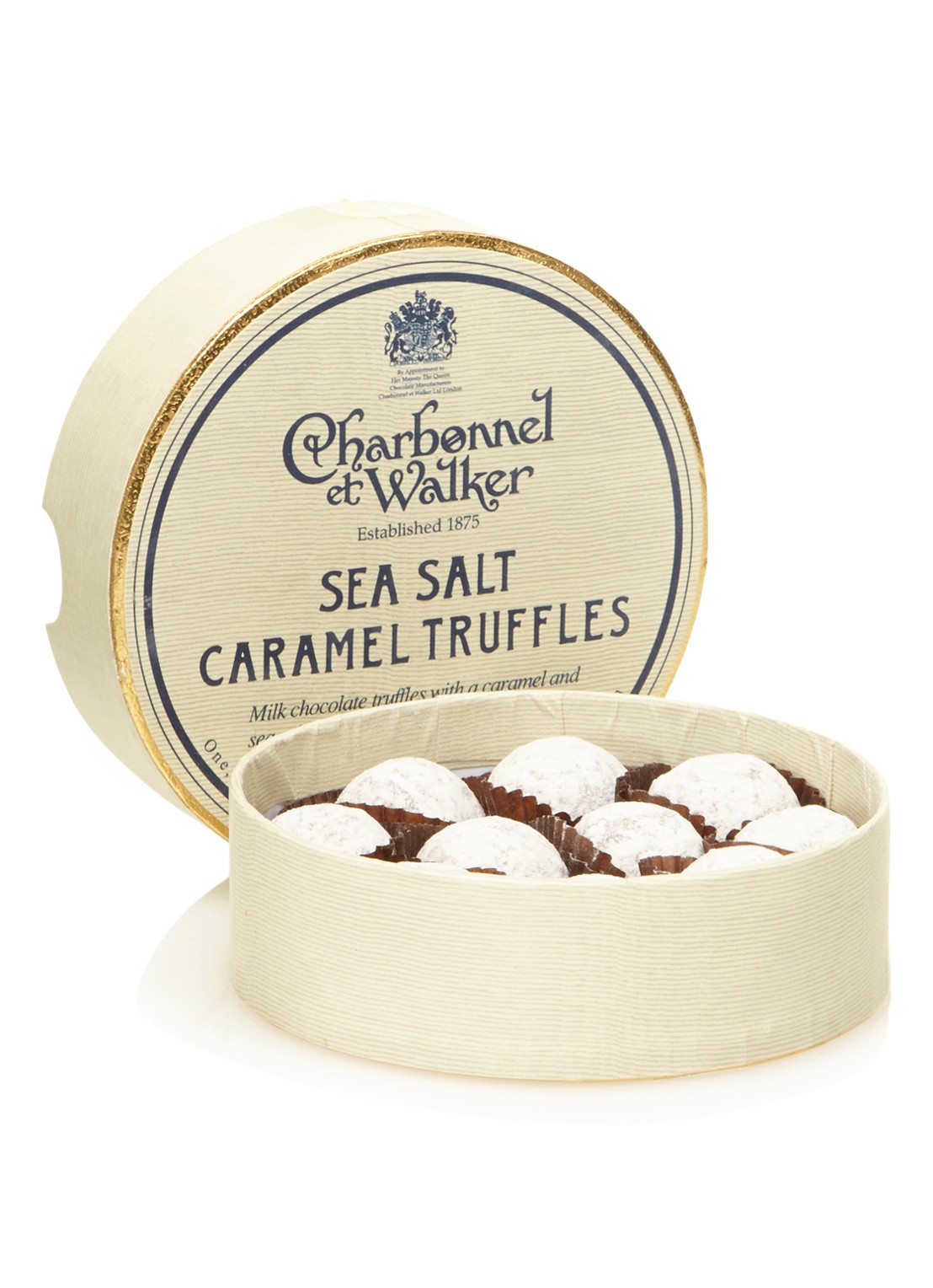 Charbonnel et Walker Sea Salt Caramel truffels 8 stuks  - voorkant undefined