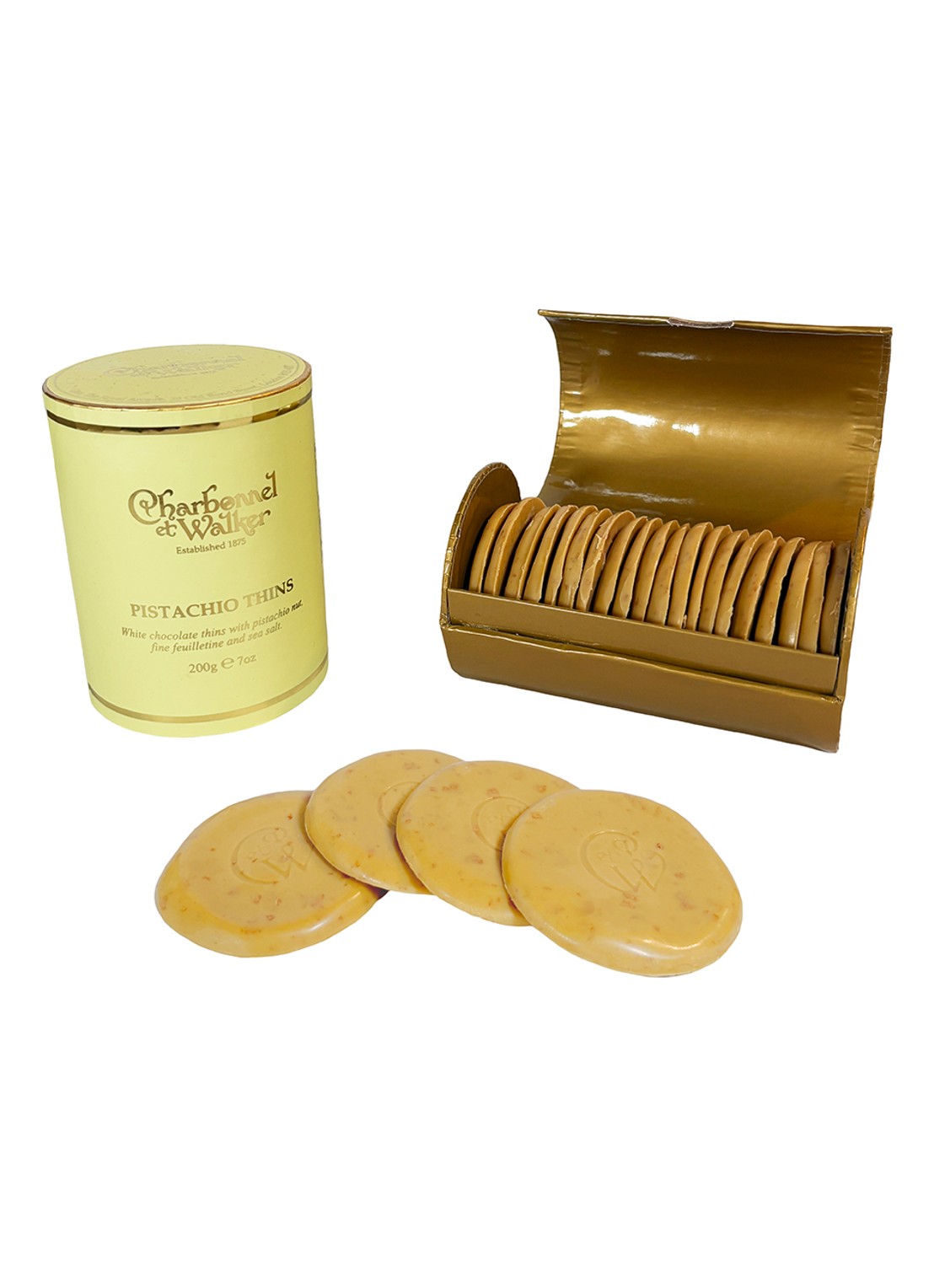 Charbonnel et Walker Witte chocolade met pistache 20 stuks - voorkant undefined