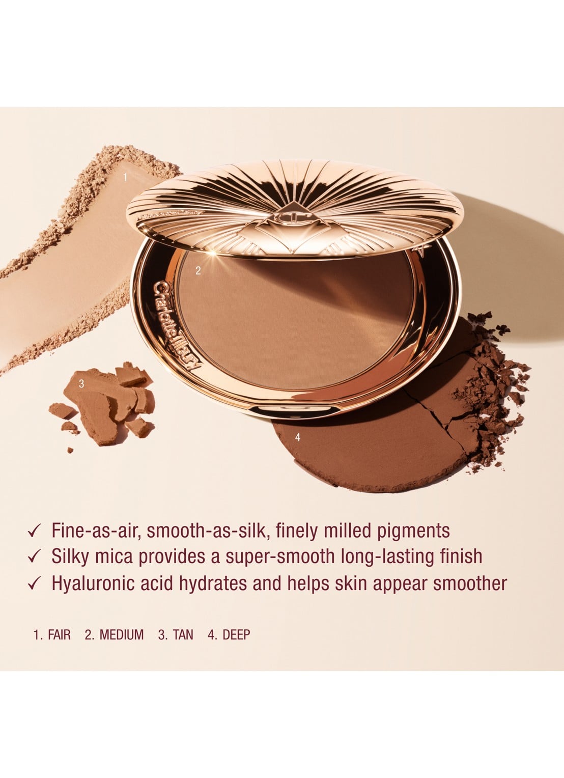 Charlotte Tilbury Airbrush Bronzer - detail 6 4 deep