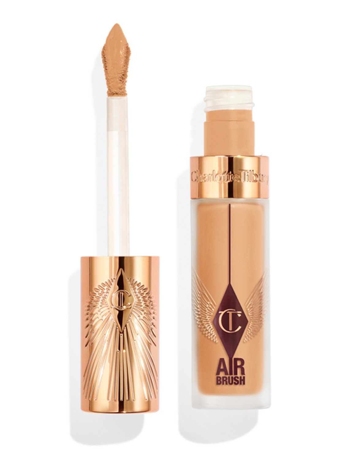Charlotte Tilbury Airbrush Flawless Blur Concealer - vloeibare concealer - voorkant 6 10 tan