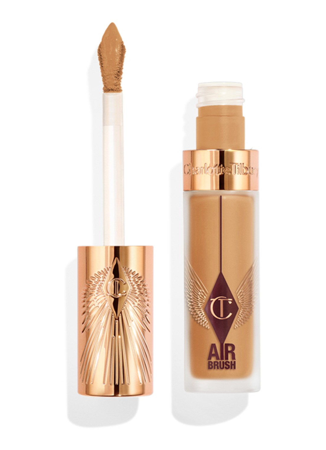 Charlotte Tilbury Airbrush Flawless Blur Concealer - vloeibare concealer - voorkant 6 11 tan