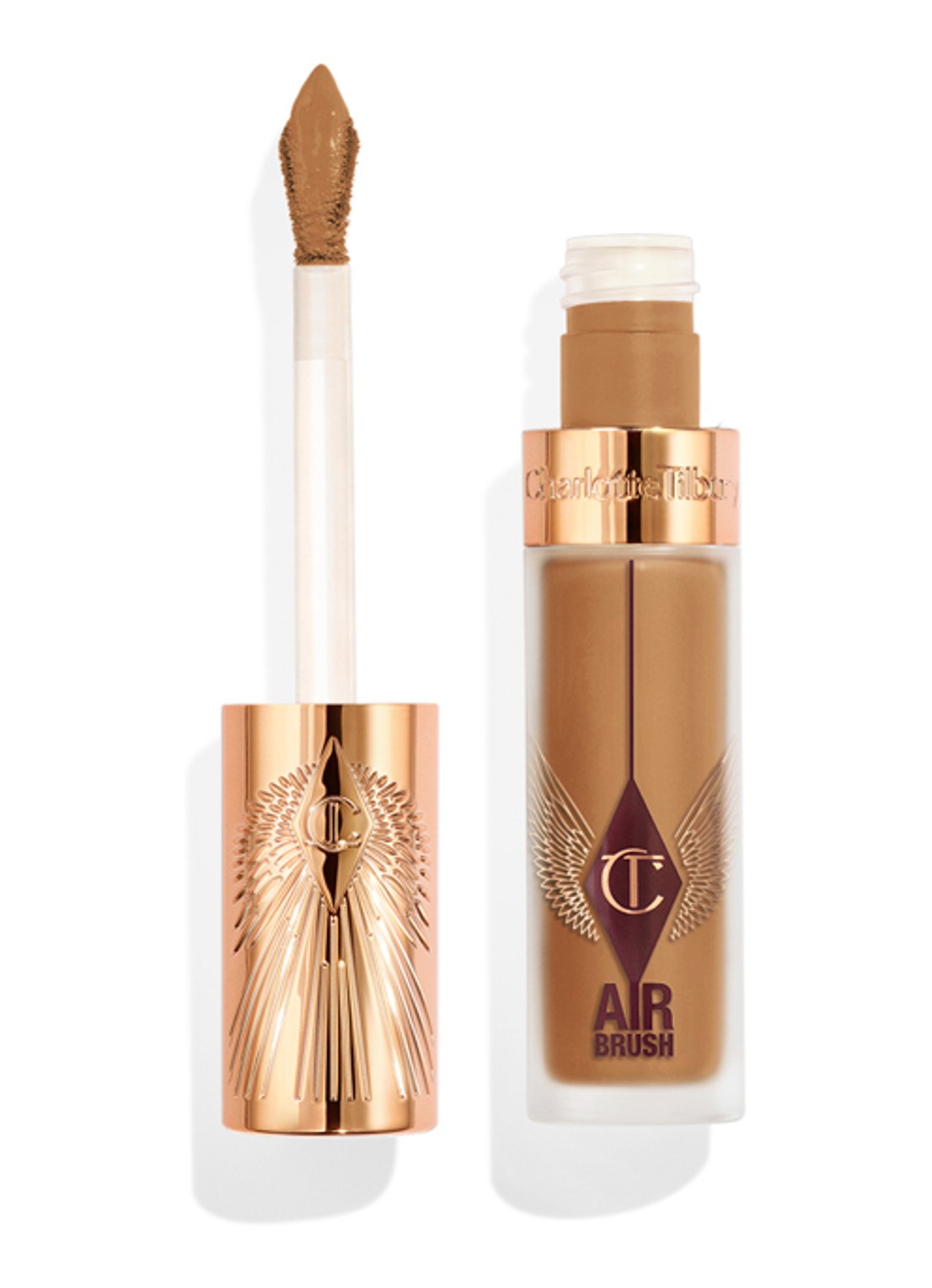 Charlotte Tilbury Airbrush Flawless Blur Concealer - vloeibare concealer - voorkant 6 12.5 tan