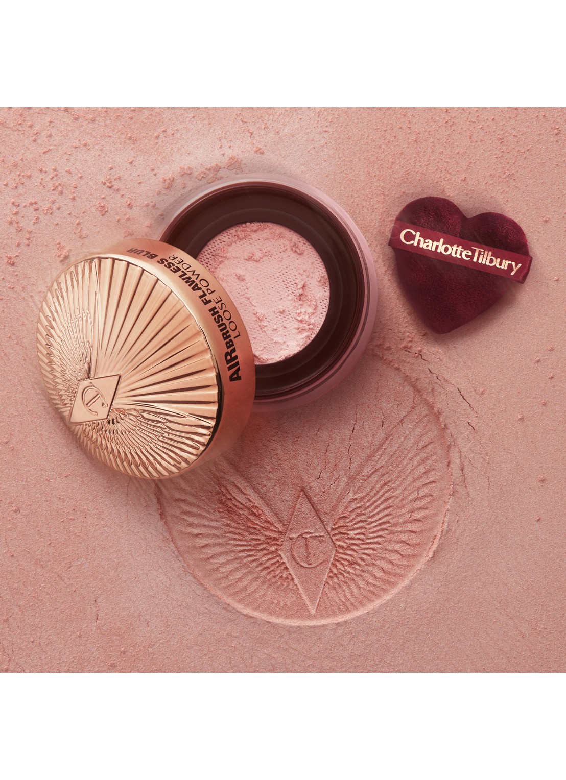 Charlotte Tilbury Airbrush Flawless Blur Puff Duo - poederdons - achterkant 5 beige