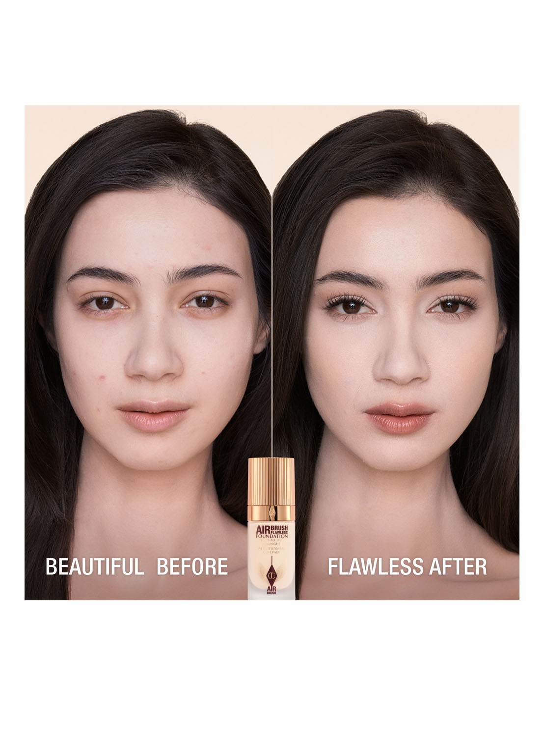 Charlotte Tilbury Airbrush Flawless Foundation - vloeibare foundation - detail 2  1 cool