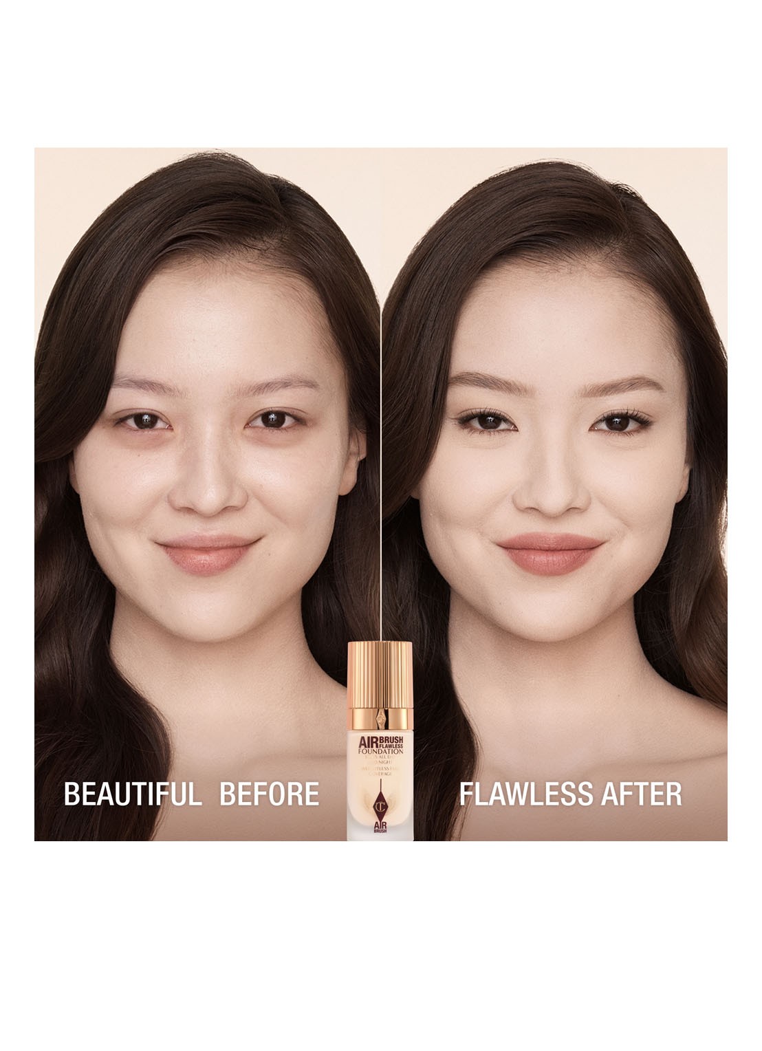 Charlotte Tilbury Airbrush Flawless Foundation - vloeibare foundation - detail 2 1 neutral