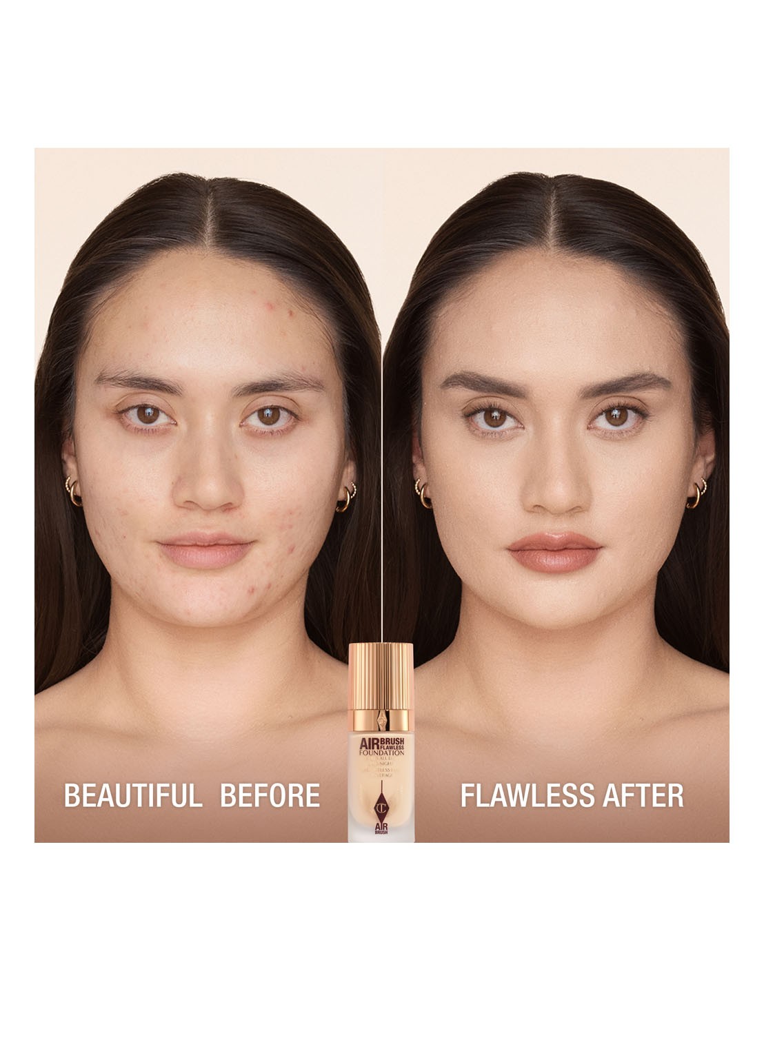 Charlotte Tilbury Airbrush Flawless Foundation - vloeibare foundation - detail 4  3 neutral