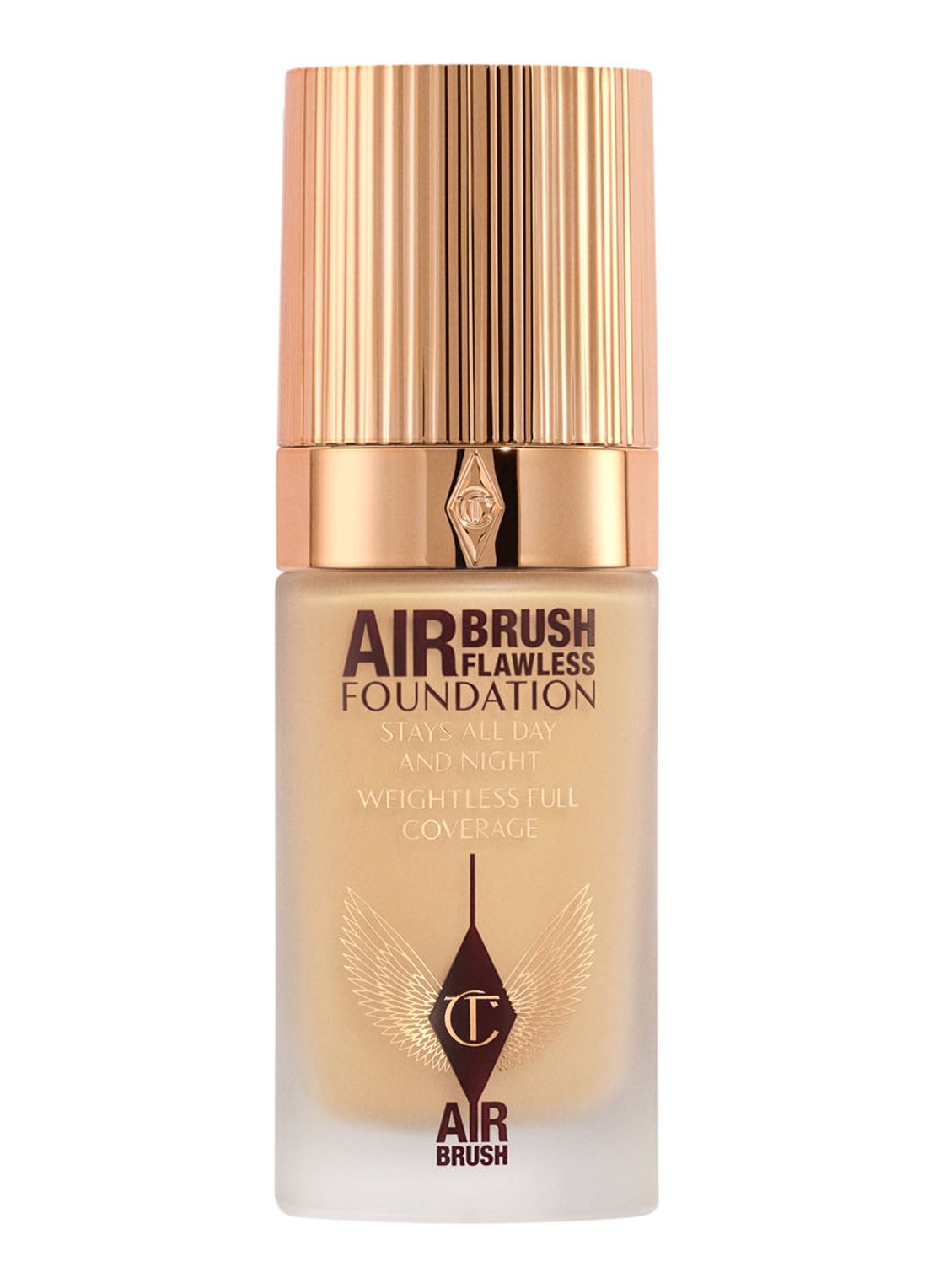 Charlotte Tilbury Airbrush Flawless Foundation - vloeibare foundation - voorkant  5 warm